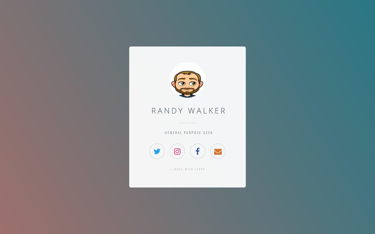 Carrd profile picture for @randy